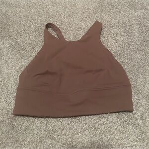 Lululemon Wunder Train Long-line Bra Dusty Rose size 8